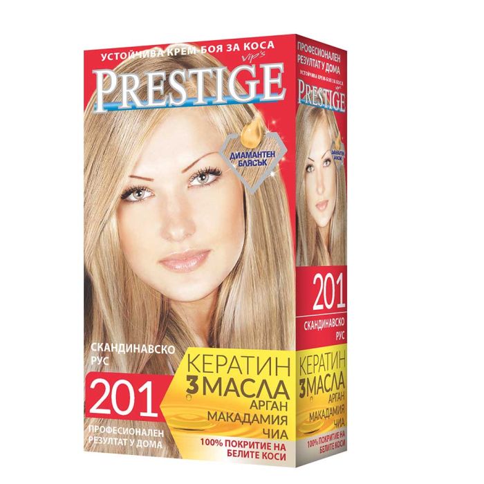 Vip's Prestige Устойчива крем-боя за коса /201 Скандинавско рус/