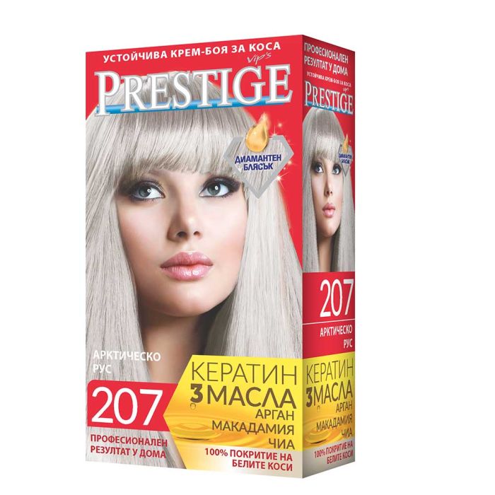 Vip's Prestige Устойчива крем-боя за коса /207 Арктическо рус/