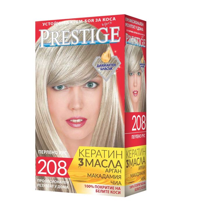 Vip's Prestige Устойчива крем-боя за коса /208 Перлено рус/