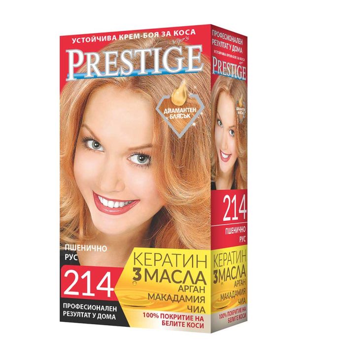 Vip's Prestige Устойчива крем-боя за коса /214 Пшенично рус/
