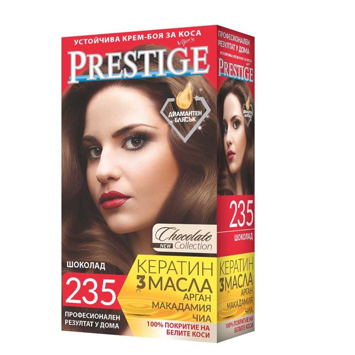 Vip's Prestige Устойчива крем-боя за коса /235 Шоколад/