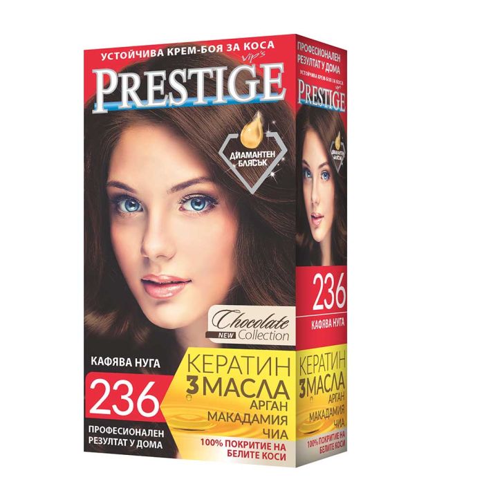 Vip's Prestige Устойчива крем-боя за коса /236 Кафява нуга/