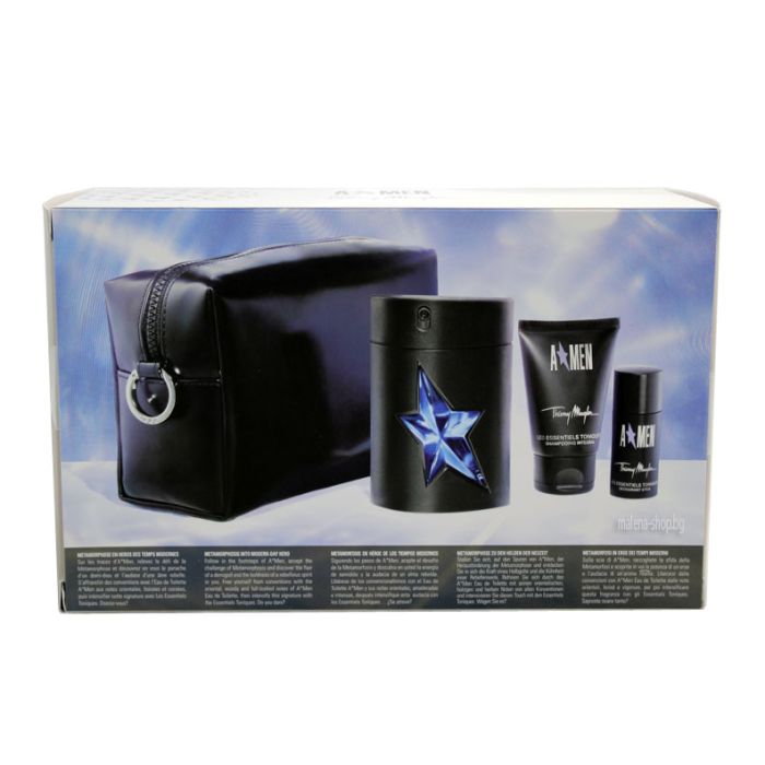 Мъжки комплект A Men EDT 100 мл+SHG 50 мл+Stick 20 мл+несесер