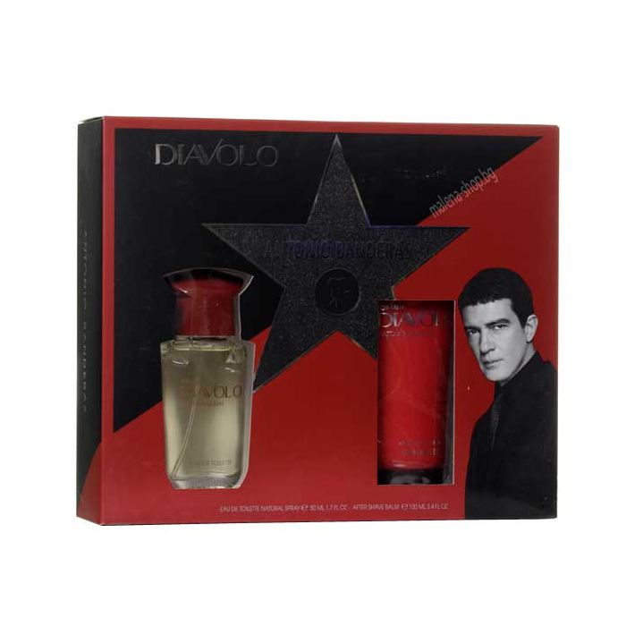 Diavolo мъжки комплект, тоалетна вода и афтършейв балсам