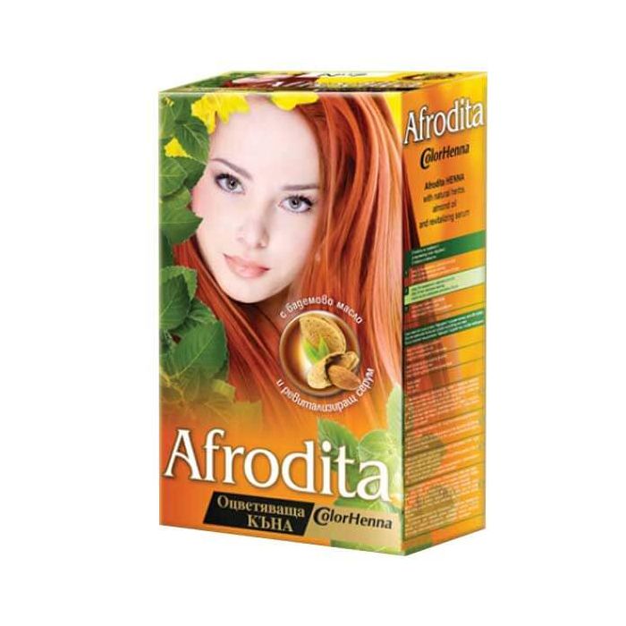 Afrodita Color Henna - оцветяваща къна Афродита /4 махагон/