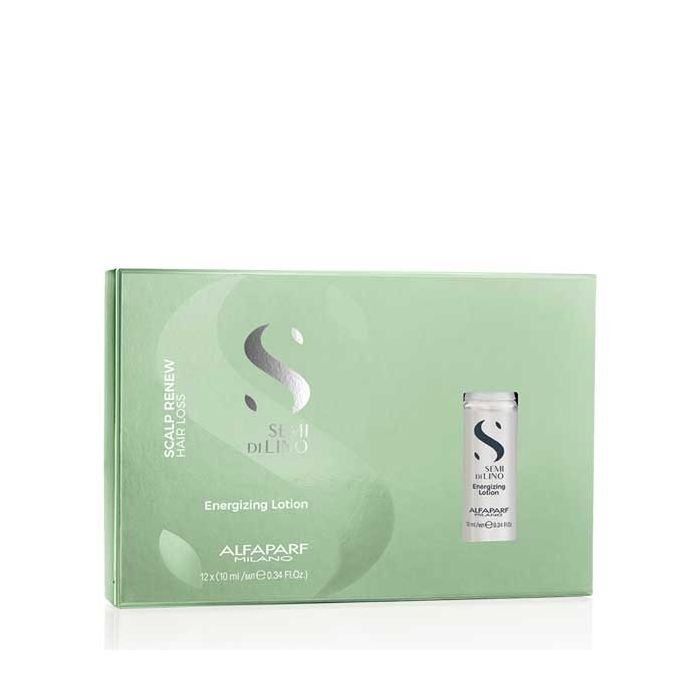 Alfaparf Semi Di Lino Energizing lotion - ампули против косопад, 1 брой