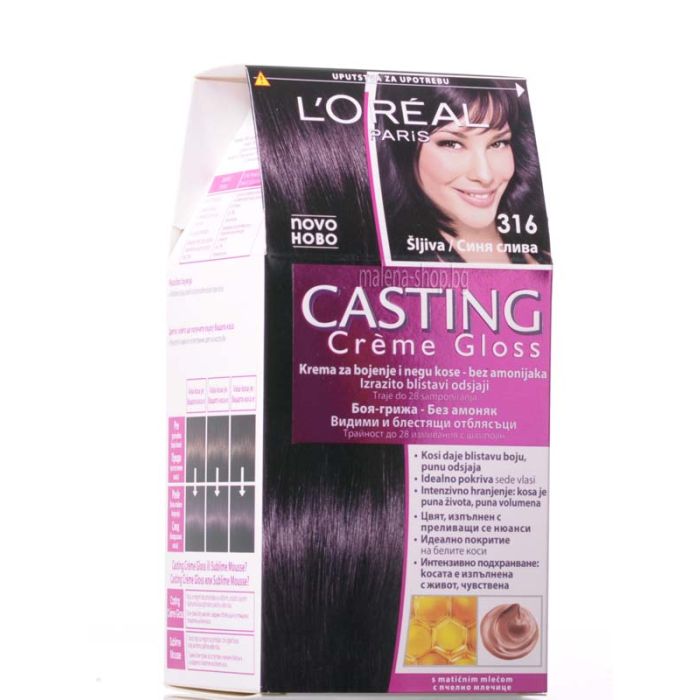 Loreal Casting Crème Gloss боя за коса без амоняк /316 синя слива/