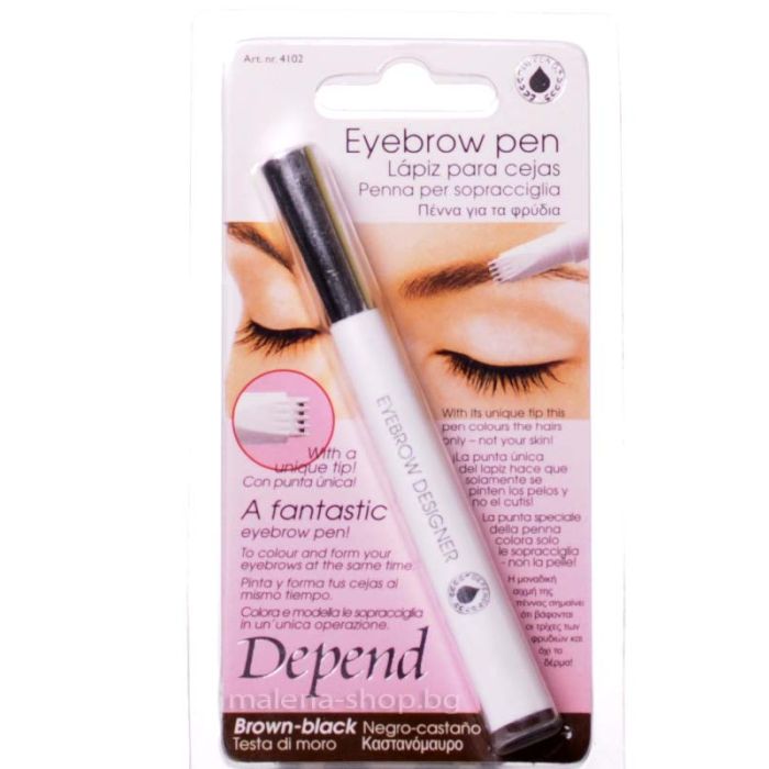 Молив-боя за вежди /4102 кафяво-черен/