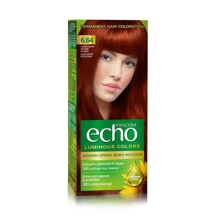 Echo Боя за коса /6.64 тъмно русо червено медно/