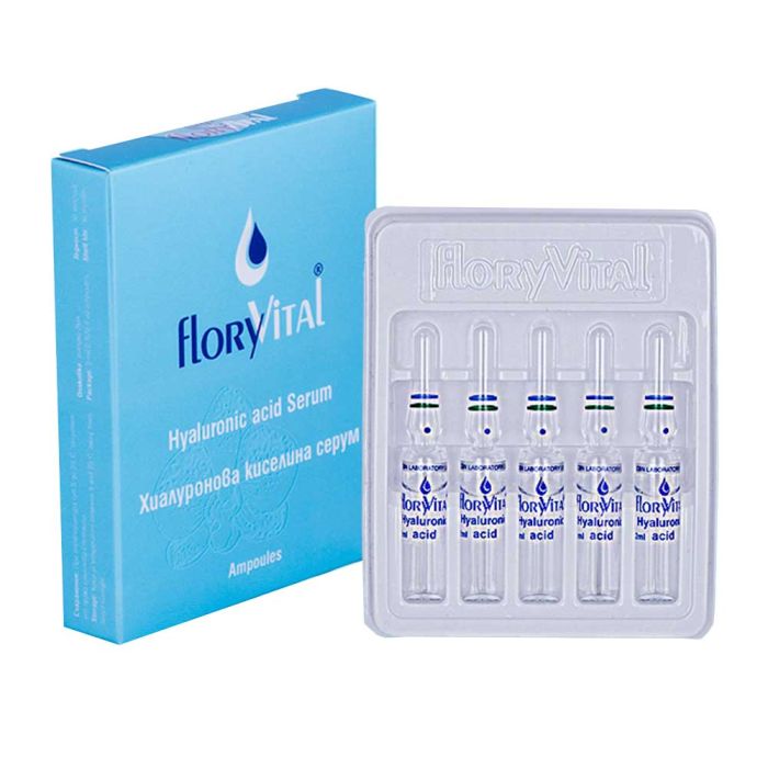 Ампули за лице с чиста хиалуронова киселина, цяла опаковка