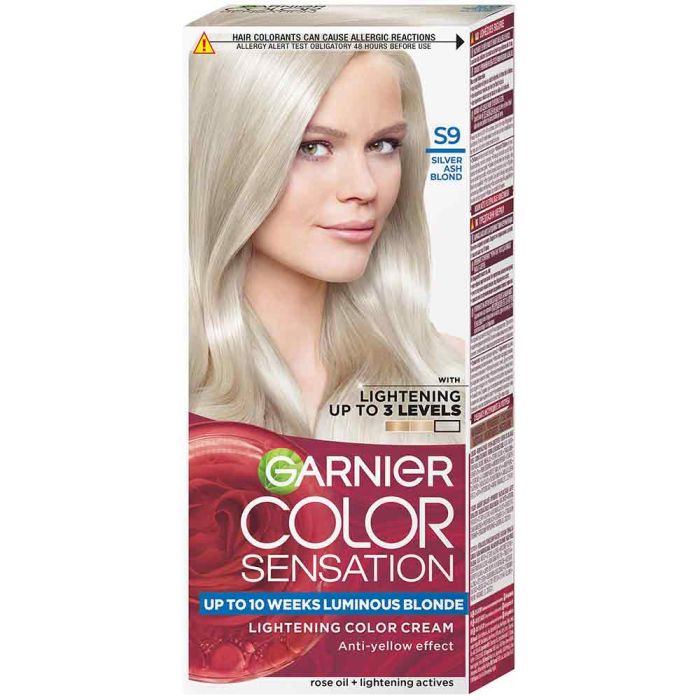 Color Sensation крем-боя за коса, с ниско съдържание на амоняк /S 9 сребристо пепелно русо/
