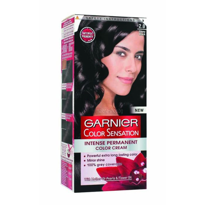 Color Sensation крем-боя за коса, с ниско съдържание на амоняк /2.0 абаносово черно/