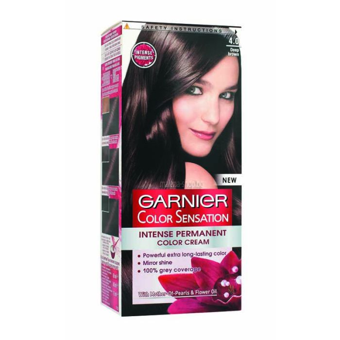 Color Sensation крем-боя за коса, с ниско съдържание на амоняк /4.0 наситено кафяво/