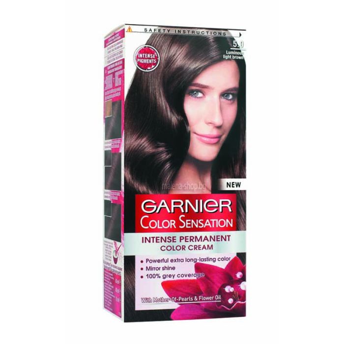 Color Sensation крем-боя за коса, с ниско съдържание на амоняк /5.0 блестящо светло кафяво/