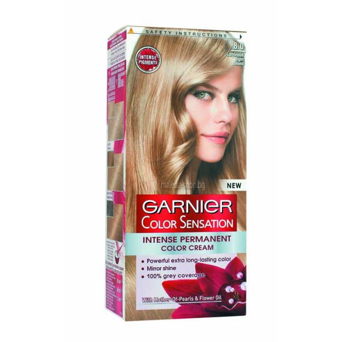 Color Sensation крем-боя за коса, с ниско съдържание на амоняк /8.0 блестящо светло русо/