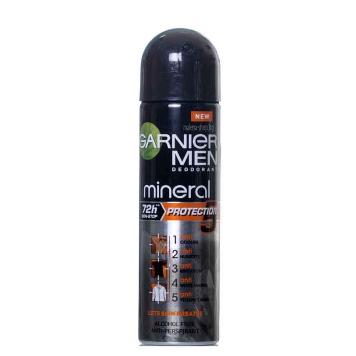 Garnier mineral men protection 5 дезодорант спрей за мъже