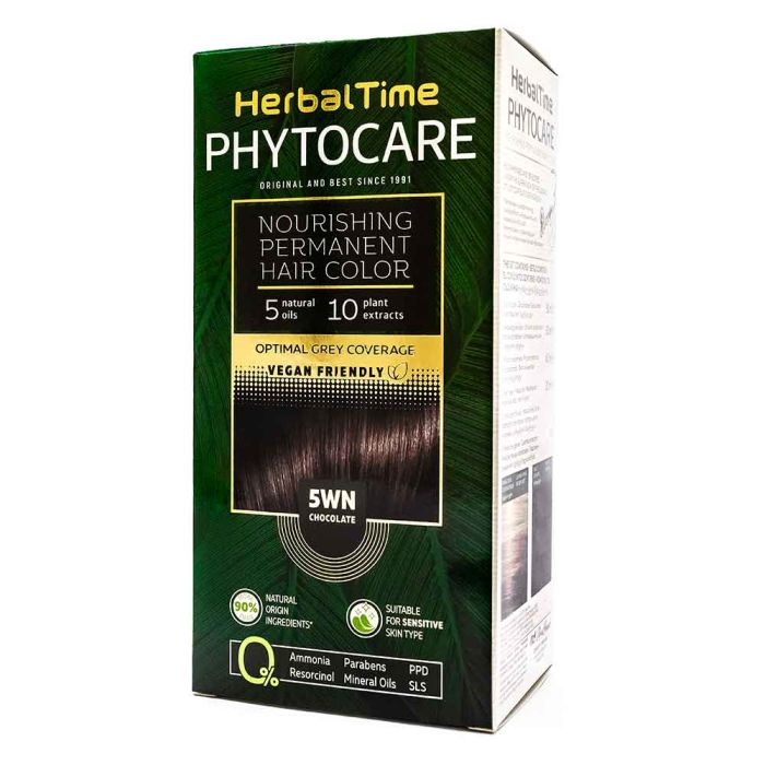  Herbal Time Phytocare трайна безамонячна боя за коса /5WN шоколад/