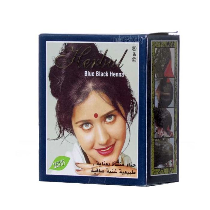 Henna - къна за коса, синьо черна