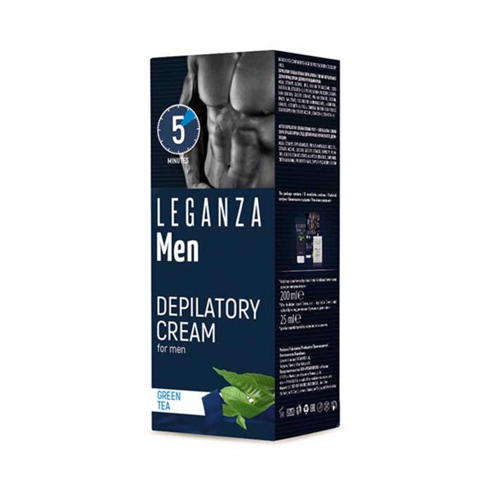 Leganza депилиращ крем за мъже, със зелен чай