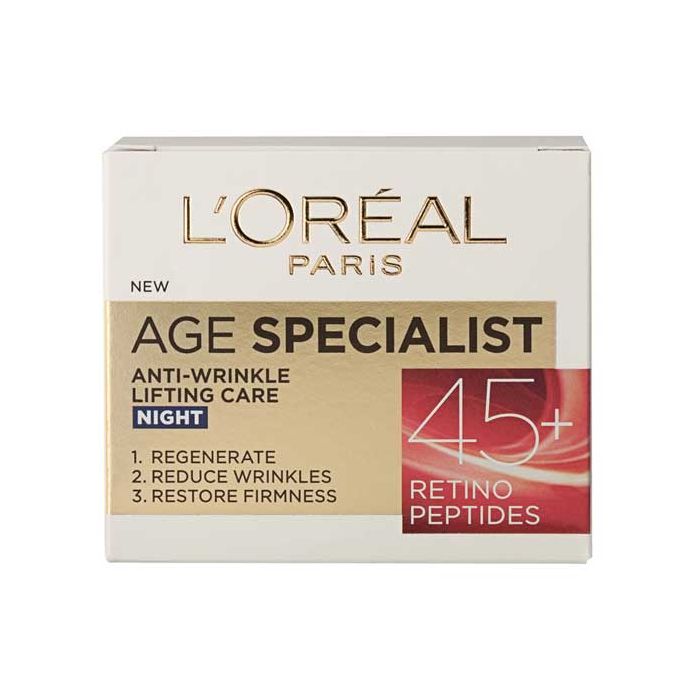 Loreal Age Specialist нощен крем 45+