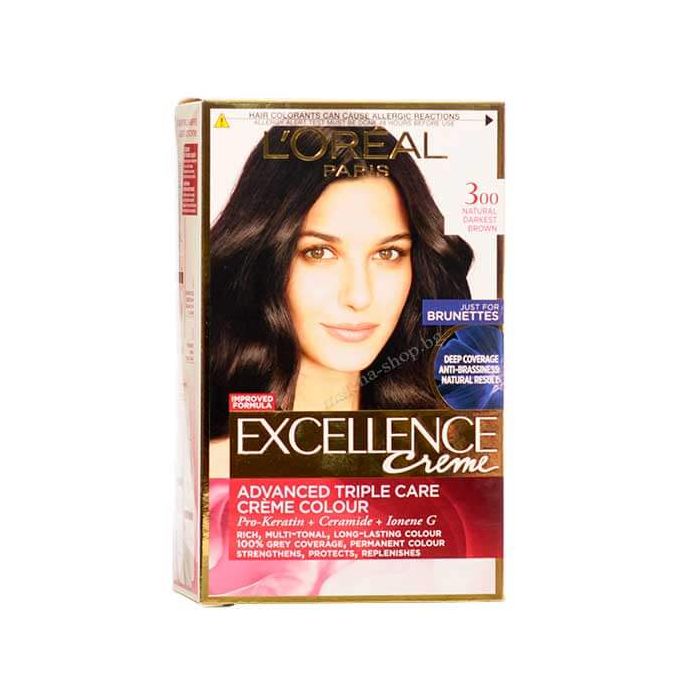 Excellence Боя за коса /300 натурално тъмно кафяво/.