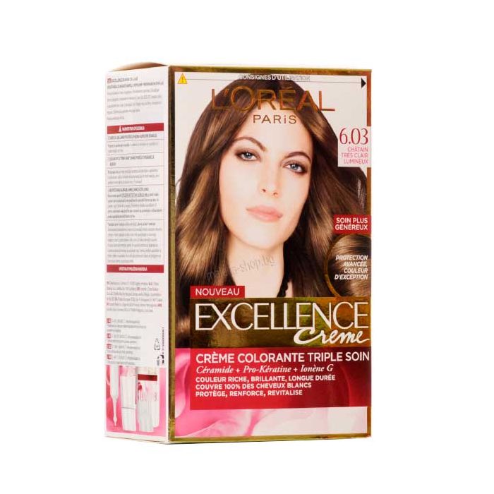 Excellence Боя за коса /6.03 златисто светло кафяво/