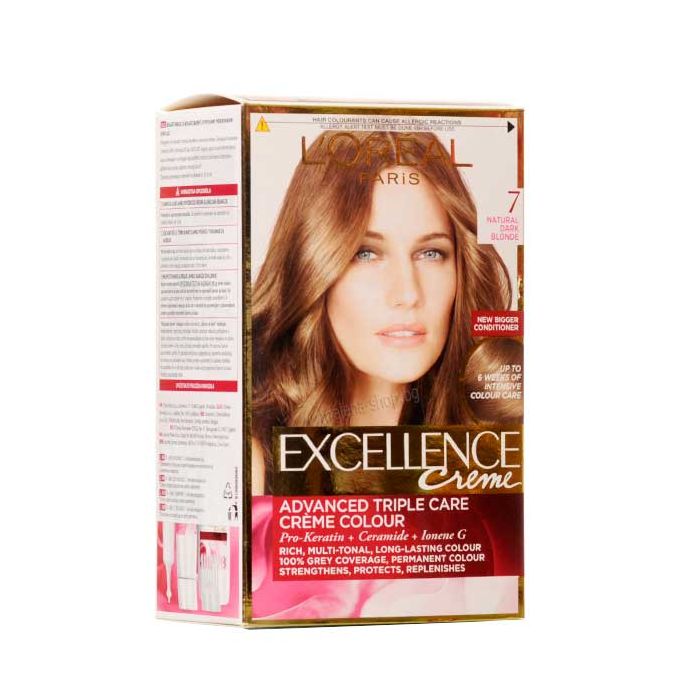 Excellence Боя за коса /7.0 натурално тъмно русо/