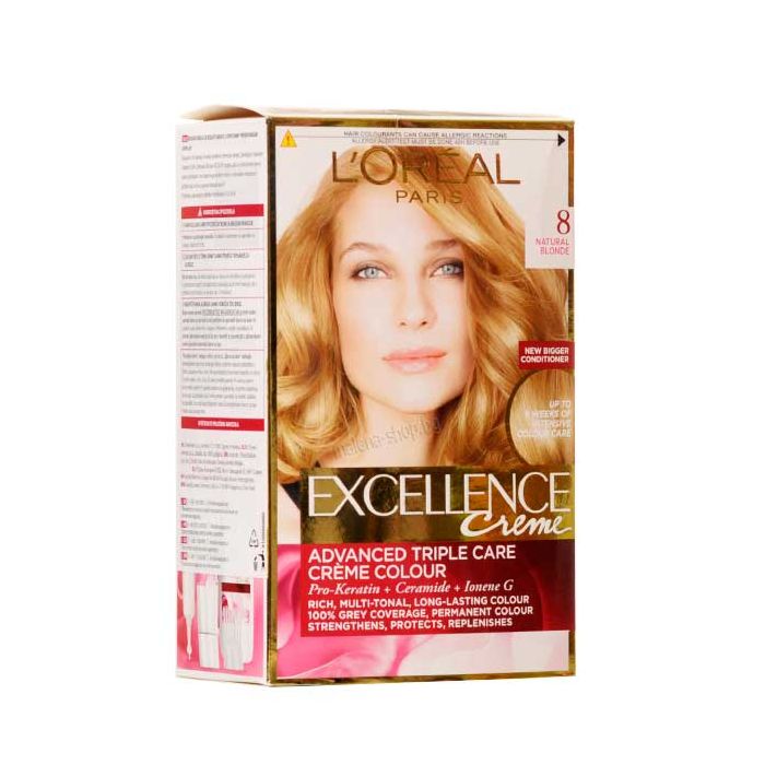 Loreal Excellence Боя за коса /8.0 натурално русо/