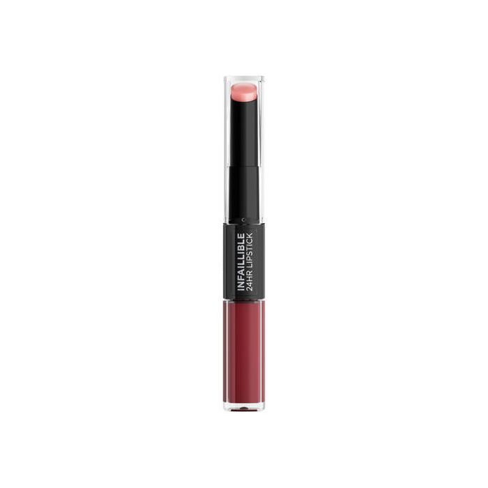 Loreal Infaillible 24HR Lipstick Дълготрайно червило в 2 стъпки (502 Red To Stay)