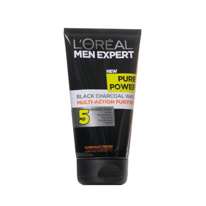 Men Expert Pure Power Почистващ гел за лице с растителен въглен
