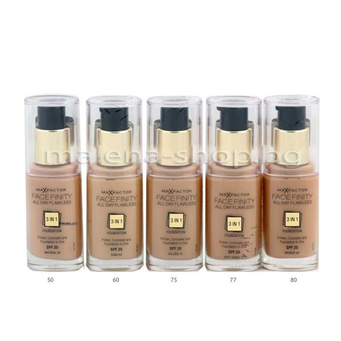 Facefinity All Day Flawless 3-in-1 фон дьо тен /50 natural/