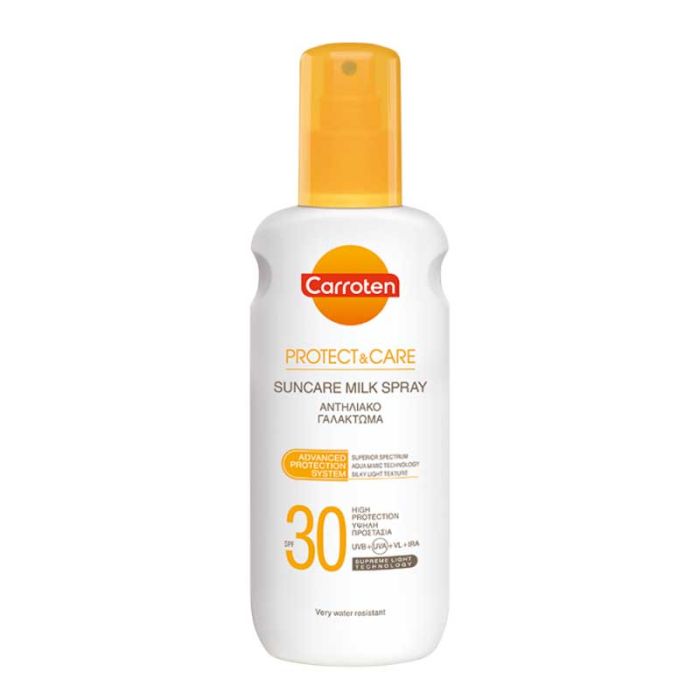 Protect & Care 30 SPF слънцезащитно спрей-мляко за тен 