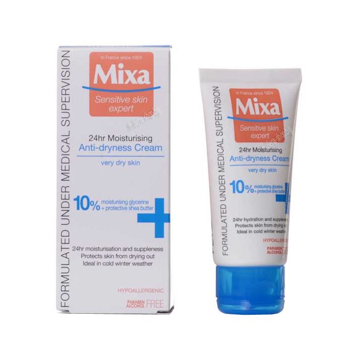 Mixa Anti-Dryness Cream богат хидратиращ крем против изсушаване