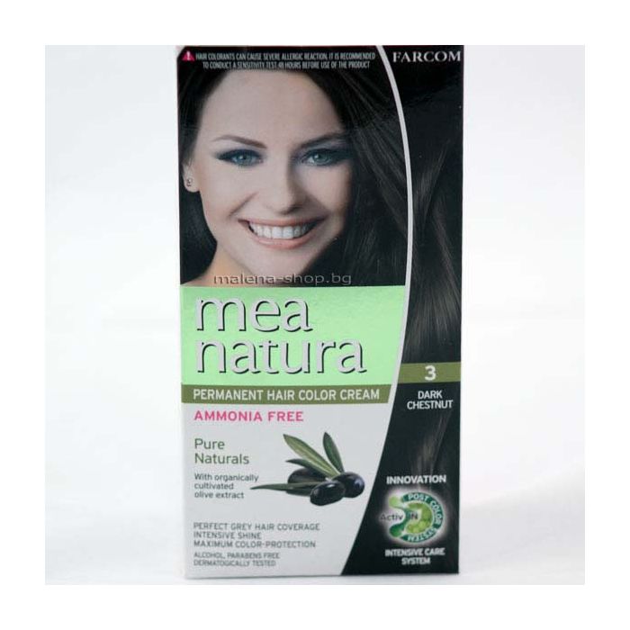 Mea Natura боя за коса /3 тъмен кестен/