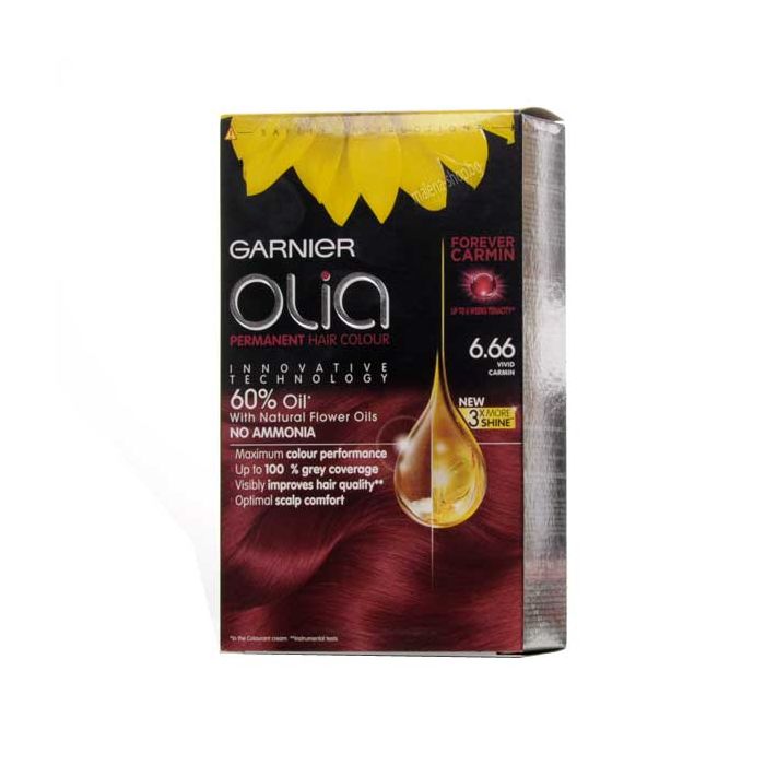 Olia боя за коса без амоняк /6.66 наситено ярко червено/