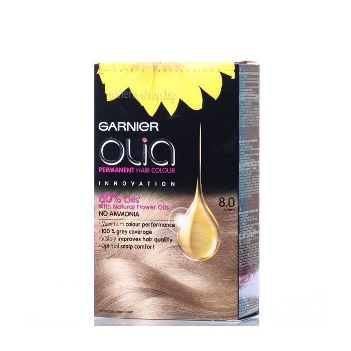 Olia боя за коса без амоняк /8.0 русо/