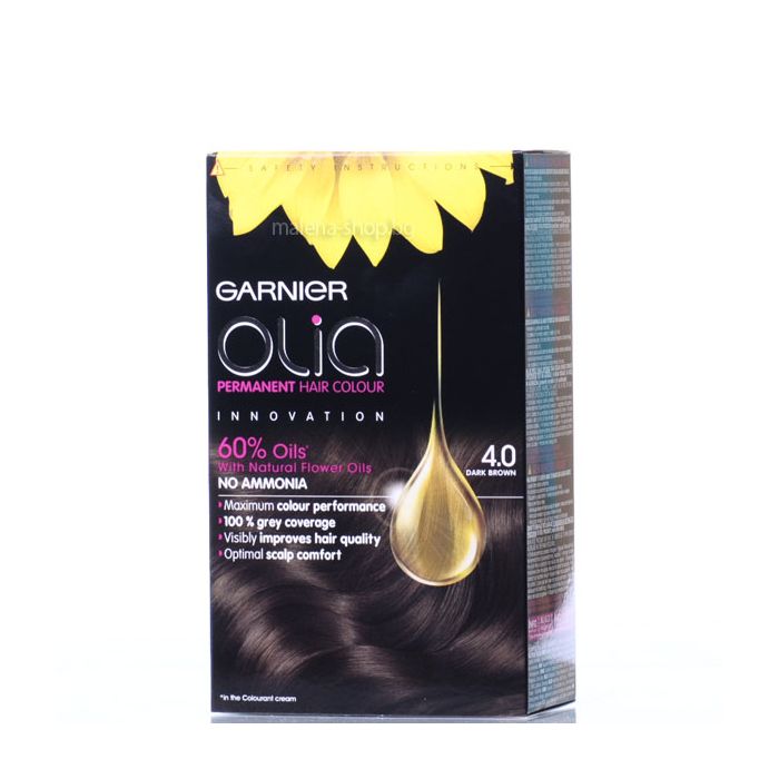 Garnier Olia боя за коса без амоняк /4.0 тъмно кафяво/