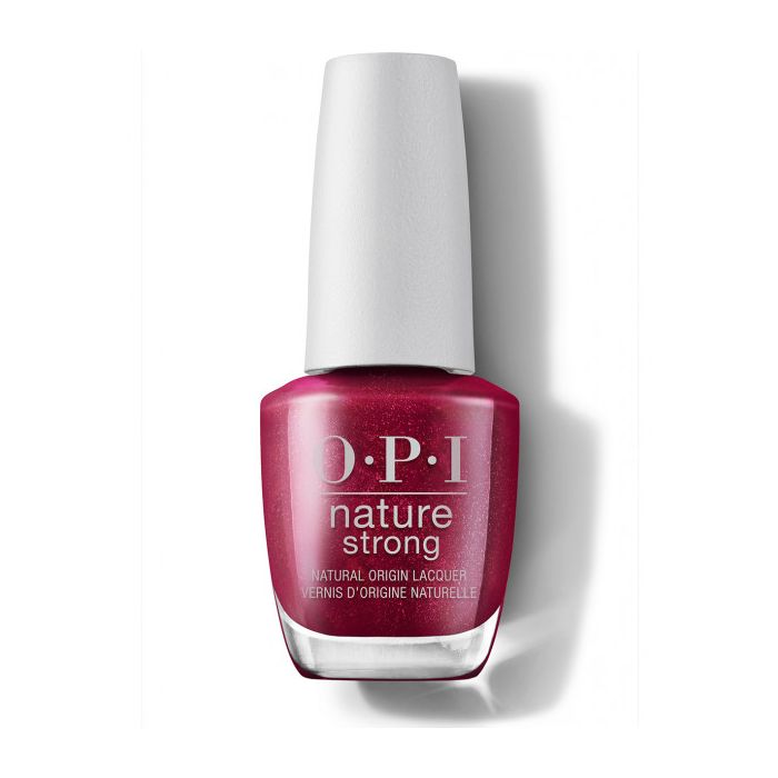 OPI Nature Strong траен, бързосъхнещ лак за нокти, с блестящи частици (13 Raisin your voice)
