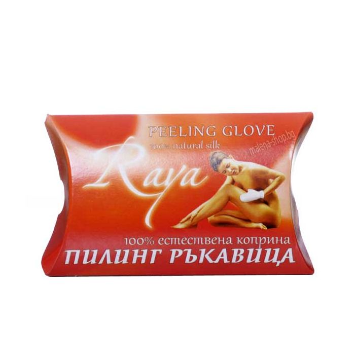 Пилинг ръкавица Рая за лице и тяло, 100% коприна.