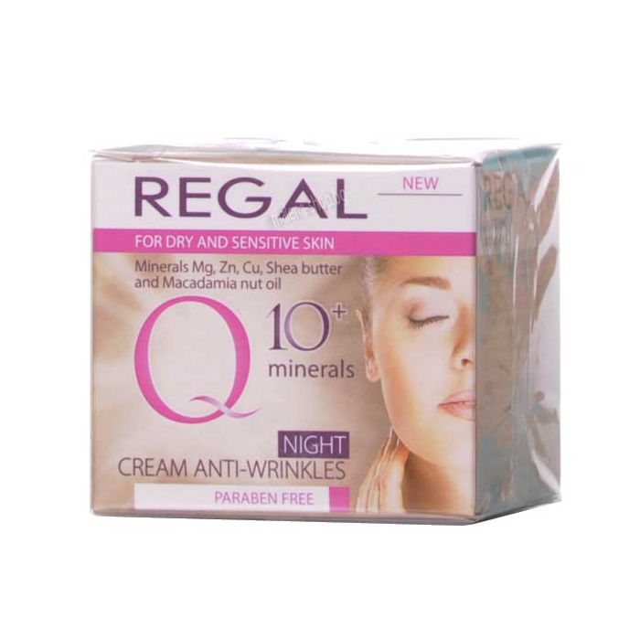 Q10+ нощен крем против бръчки с минерали