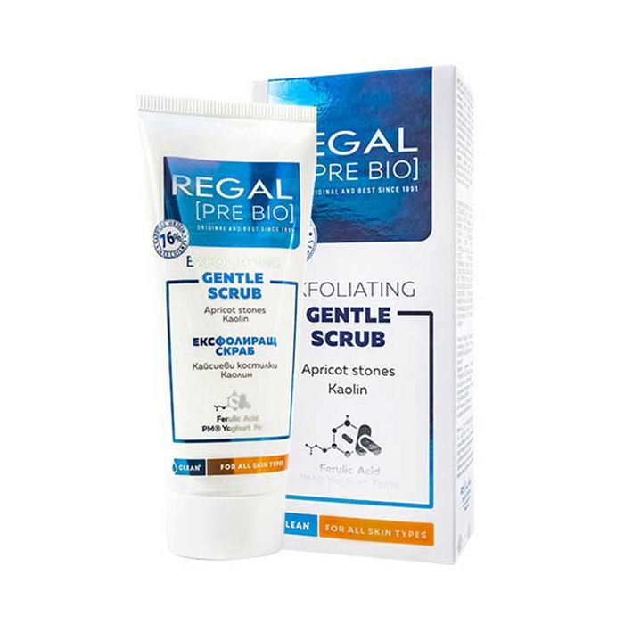 Regal Pre Bio нежен ексфолиращ скраб за лице, с кайсиеви костилки
