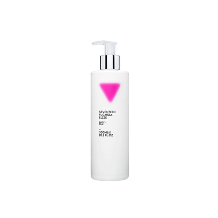 Seventeen body lotion Fuchsia Elize лосион за тяло, с блестящи частици.