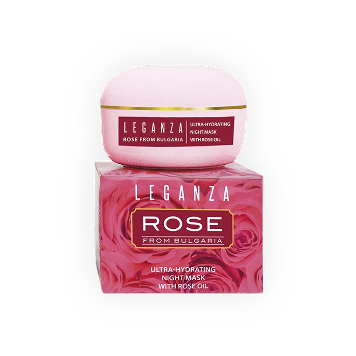 Leganza Rose - ултра хидратираща нощна маска с розово масло