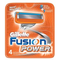 Gillette Fusion Power резервни ножчета за бръснене, опаковка от 4 броя