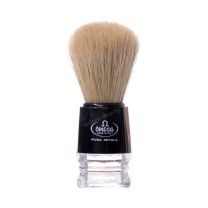 Omega четка за бръснене с прозрачна дръжка.