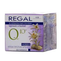 Q10+ нощен крем против бръчки с еделвайс и баобаб