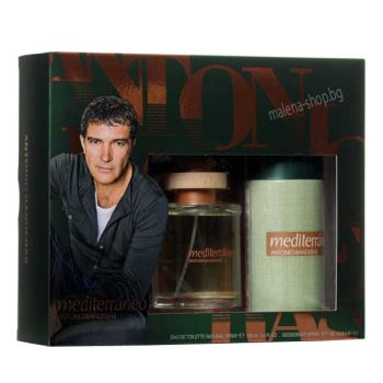  Mediterraneo мъжки комплект, тоалетна вода и парфюм-дезодорант