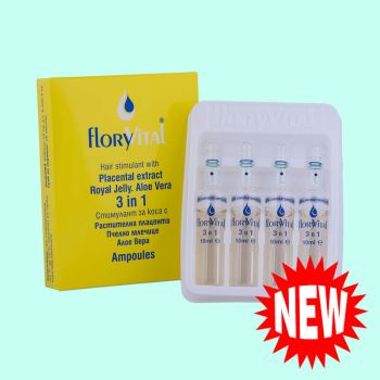 FloryVital 3 в 1 Стимулант за коса - Ампули за бърз растеж