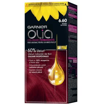 Olia боя за коса без амоняк /6.60 интензивно червено/