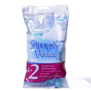 Venus 2 - дамска самобръсначка, опаковка от 6 броя